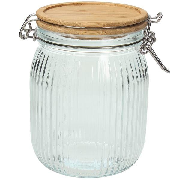 ΓΥΑΛΙΝΟ ΔΙΑΦΑΝΕΣ ΒΑΖΟ 700CC ΜΕ ΚΑΠΑΚΙ ΑΠΟ ΜΠΑΜΠΟΥ ΚΑΙ ΜΕΤΑΛΛΙΚΟ ΚΟΥΜΠΩΜΑ Γυαλί Φ0.10*Υ0.14