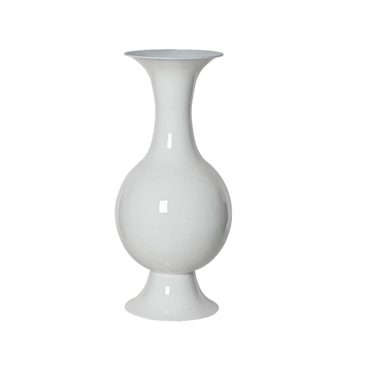 ΜΕΤΑΛΛΙΚΟ ΒΑΖΟ ΕΠΙΣΜΑΛΤΩΜΕΝΟ ΑΣΠΡΟ ΓΥΑΛΙΣΤΕΡΟ Y56EK Μέταλλο Φ0.25*Υ0.56