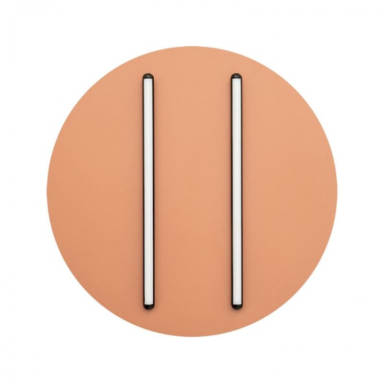 ΠΛΑΦΟΝΙΕΡΑ LED 28W 3000K ΜΑΥΡΕΣ ΡΑΒΔΟΙ-ΚΕΡΑΜΙΔΙ ΒΑΣΗ Μέταλλο Φ0.40*Υ0.06