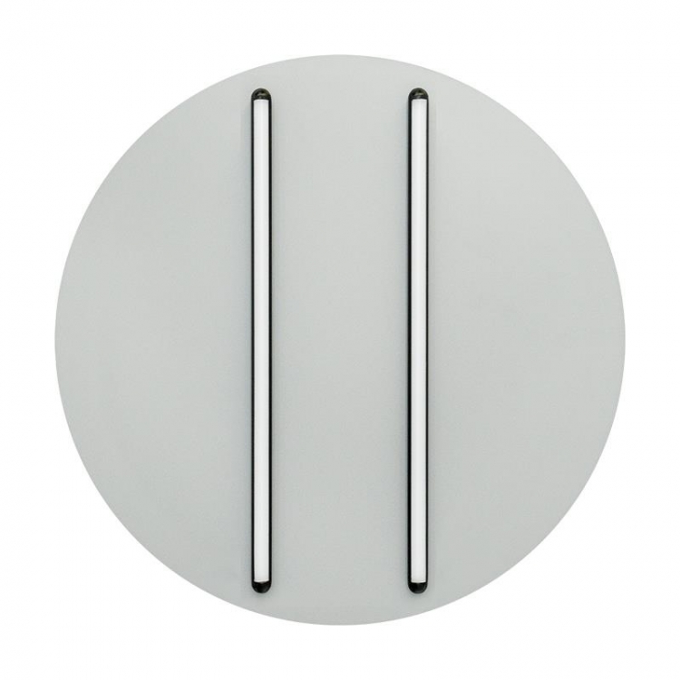 ΠΛΑΦΟΝΙΕΡΑ LED 43W 3000K ΜΑΥΡΕΣ ΡΑΒΔΟΙ-ΓΚΡΙ ΒΑΣΗ Μέταλλο Φ0.60*Υ0.06