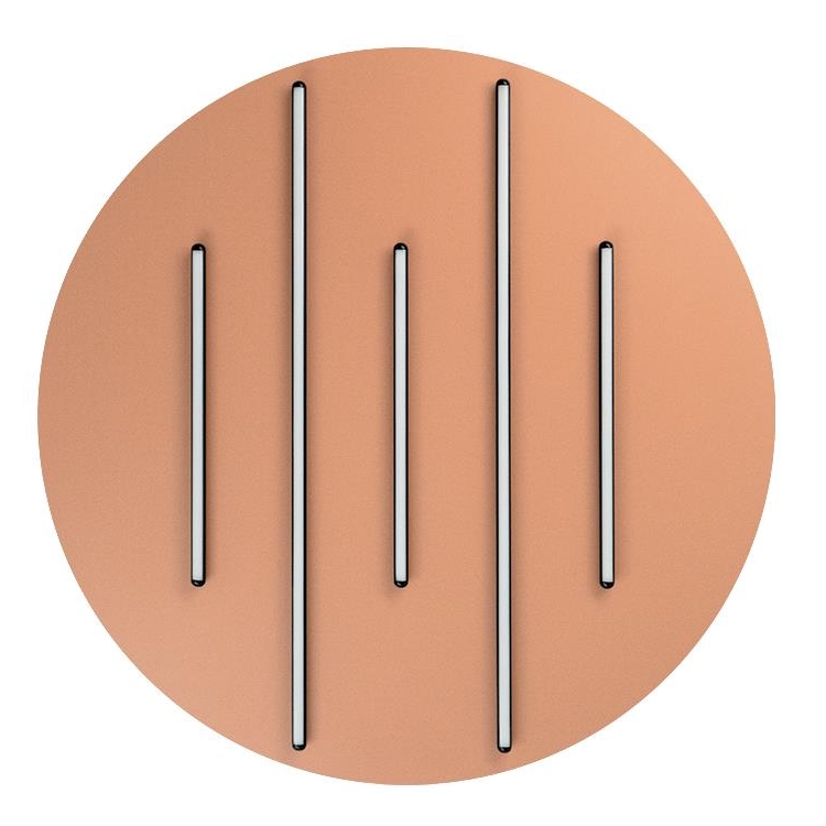 ΠΛΑΦΟΝΙΕΡΑ LED 52W 3000K ΜΑΥΡΕΣ ΡΑΒΔΟΙ-ΚΕΡΑΜΙΔΙ ΒΑΣΗ Μέταλλο Φ0.80*Υ0.06