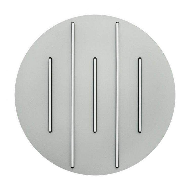 ΠΛΑΦΟΝΙΕΡΑ LED 52W 3000K ΜΑΥΡΕΣ ΡΑΒΔΟΙ-ΓΚΡΙ ΒΑΣΗ Μέταλλο Φ0.80*Υ0.06