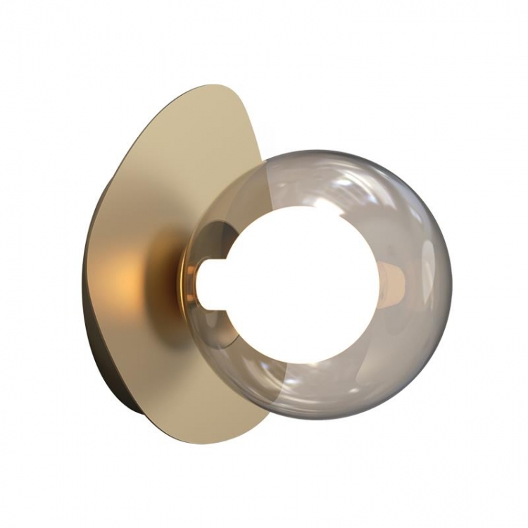 ΑΠΛΙΚΑ ΤΟΙΧΟΥ ΜΕΓΑΛΗ G9 MAX 4W ΓΥΑΛΙ ΚΑΠΝΙΣΜΕΝΟ ΓΚΡΙ-ΧΡΥΣΗ ΒΑΣΗ Γυαλί Μ0.205Π0.166Υ0.195