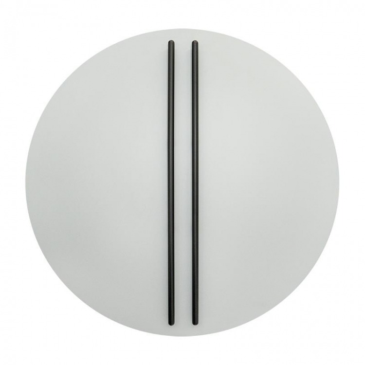 ΑΠΛΙΚΑ ΤΟΙΧΟΥ 30W 3000K ΜΑΥΡΕΣ ΡΑΒΔΟΙ-ΓΚΡΙ ΒΑΣΗ Μέταλλο Μ0.80Π0.072Υ0.80