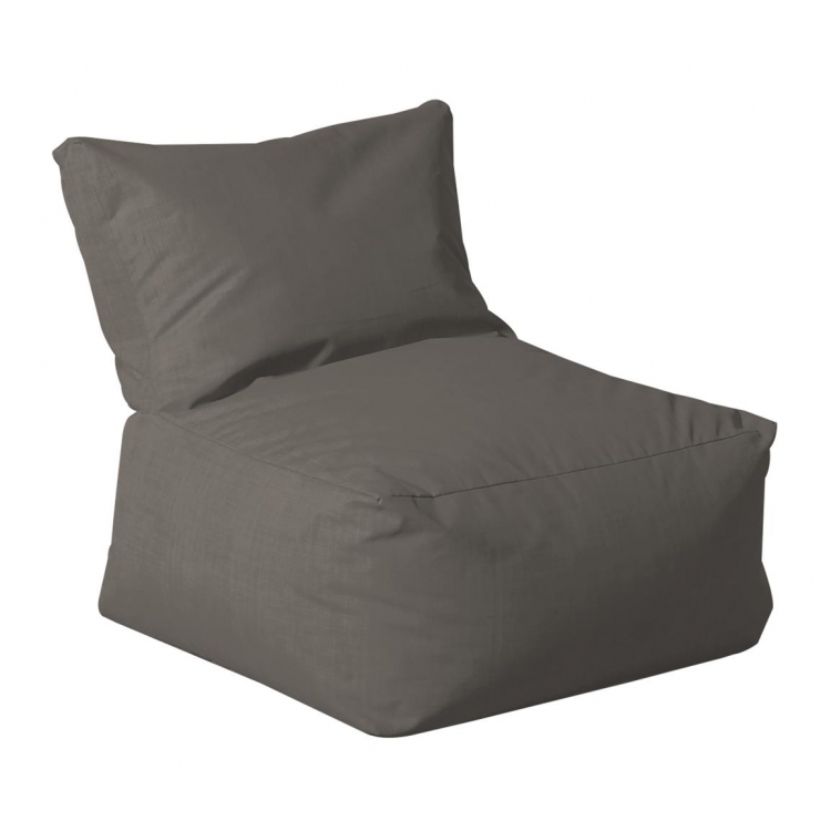 Πολυθρόνα Πούφ Με Γκρί Ανοιχτό Αδιάβροχο Ύφασμα PVC 75 x 75 x35/70(H)cm PVC Μ0.75Π0.75Υ0.70