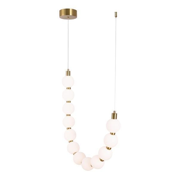 ΦΩΤΙΣΤΙΚΟ ΚΡΕΜΑΣΤΟ ΜΕΤΑΛΛΟ LED 12W 858Lm 3000K 430X1890mm ΜΠΡΟΝΖΕ-ΛΕΥΚΟ ARTE ILLUMINA TREA Μέταλλο Μ0.43Π0.11Υ1.89