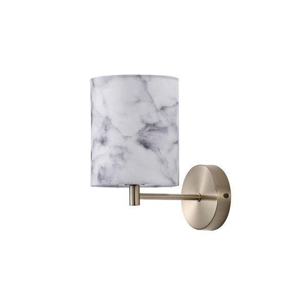 ΑΠΛΙΚΑ ΤΟΙΧΟΥ ΥΦΑΣΜΑ 1XE14 MAX 8W 195X130X230mm ARTE ILLUMINA VERONA Μέταλλο Μ0.195Π0.13Υ0.23