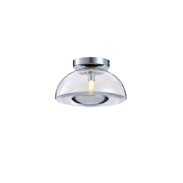 ΠΛΑΦΟΝΙΕΡΑ ΓΥΑΛΙΝΗ G9 MAX 7W 230X230X150mm ΑΣΗΜΙ ARTE ILLUMINA CLEAR Μέταλλο Φ0.23*Υ0.15