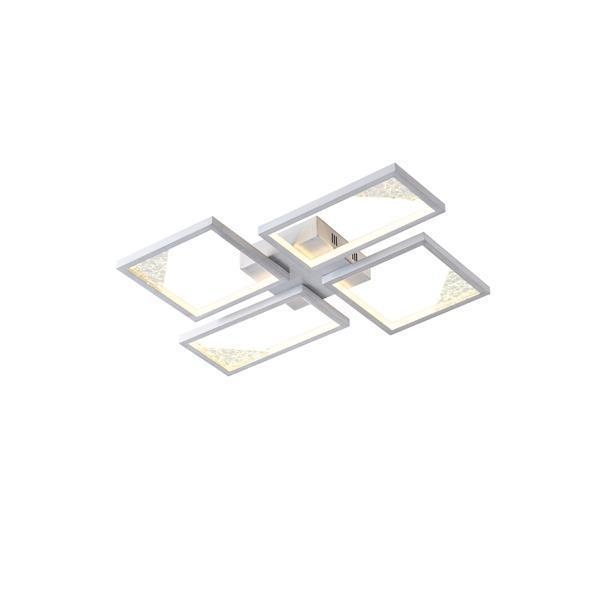 ΦΩΤΙΣΤΙΚΟ ΟΡΟΦΗΣ AΛΟΥΜΙΝΙΟ LED 36W 1200Lm 3000K 450X580X55mm AΣΗΜΙ ARTE ILLUMINA SQUARE Αλουμίνιο Μ0.45Π0.58Υ0.055