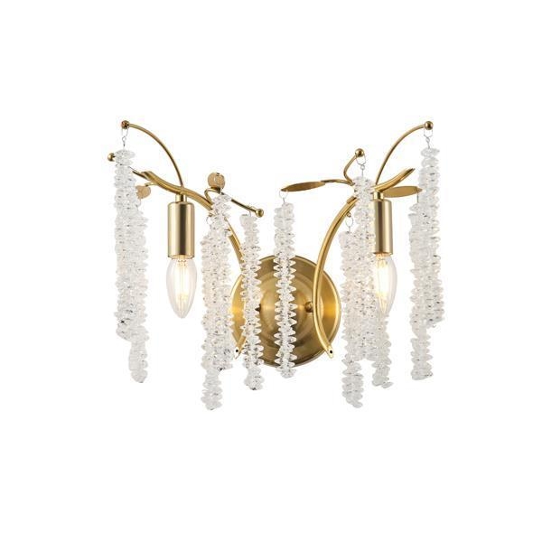 ΑΠΛΙΚΑ ΤΟΙΧΟΥ ΜΕΤΑΛΛΙΚΗ 2XE27 Max 15w 480X250mm ΔΙΑΦΑΝΕΣ ΓΥΑΛΙ ARTE ILLUMINA DYNASTY Μέταλλο Μ0.34Π0.225Υ0.301