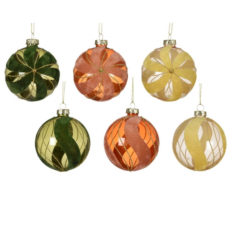 ΓΥΑΛΙΝΗ ΔΙΑΦΑΝΗΣ ΜΠΑΛΑ ΜΕ ΣΧΕΔΙΟ ΚΥΜΜΑΤΑ ΣΕ 3 ΧΡΩΜΑΤΑ KAEMINGK Ύφασμα Φ0.08