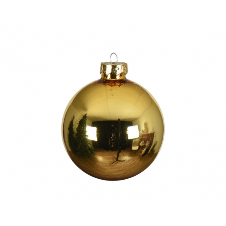 ΓΥΑΛΙΝΗ ΜΠΑΛΑ ΧΡΥΣΗ ΓΥΑΛΙΣΤΕΡΗ ΔΙΑΜΕΤΡΟΥ 8 ΕΚ. KAEMINGK Γυαλί Φ0.08