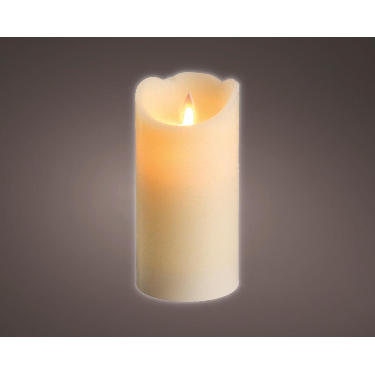 ΚΕΡΙ LED ΑΠΟ ΦΥΣΙΚΟ ΚΕΡΙ ΜΠΕΖ ΜΕ ΚΥΜΑΤΙΣΤΗ ΚΟΡΥΦΗ ΜΠΑΤΑΡΙΑ ΚΑΙ ΧΡΟΝΟΔΙΑΚΟΠΤΗ ΕΣΩΤΕΡΙΚΟΥ ΧΩΡΟΥ Υ15ΕΚ. Κερί Φ0.075*Υ0.15