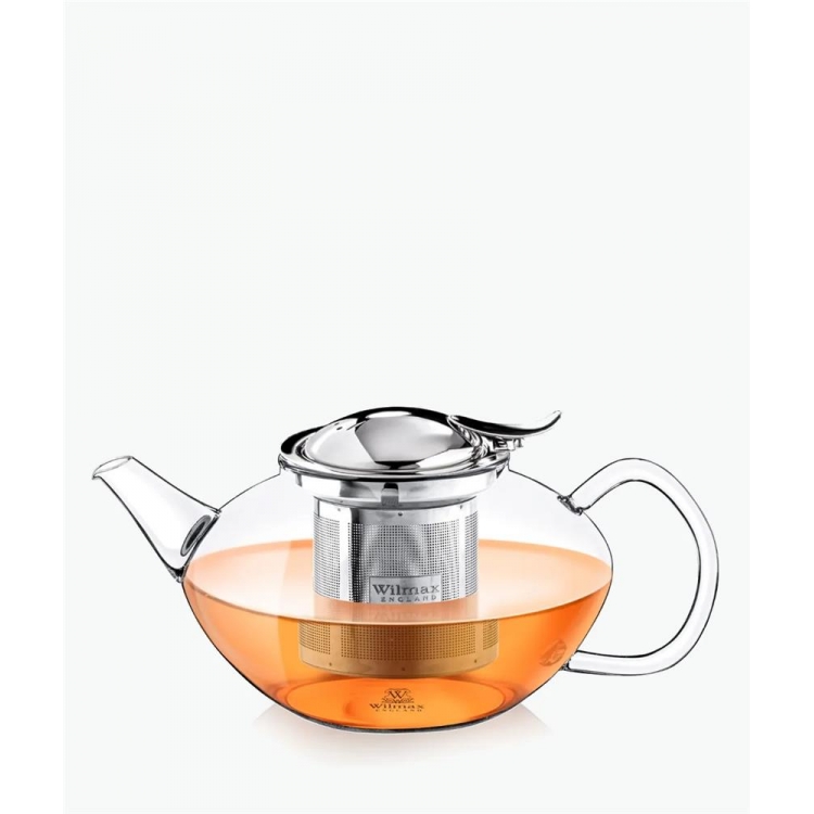 Wilmax Thermoglass Τσαγιέρα με Φίλτρο Γύαλινη 650ml Γυαλί Φ0.15*Υ0.105