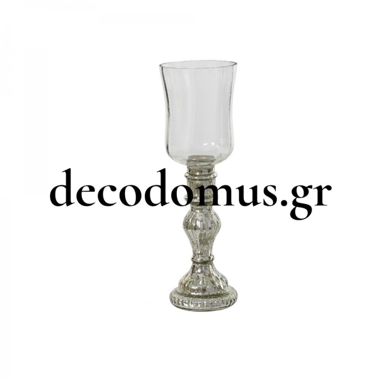 ΓΥΑΛΙΝΟ ΡΕΣΩ ΜΕ  ΑΣΗΜΙ ΠΟΔΙ MEDIUM KAEMINGK Γυαλί Φ0.15*Υ0.275