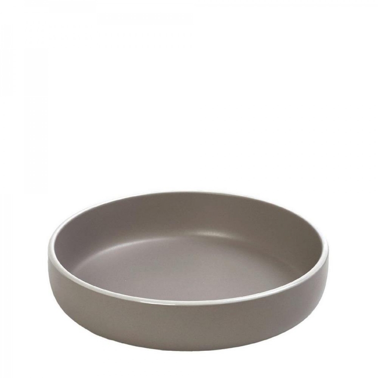 MOOD GREY ΠΙΑΤΟ ΒΑΘΥ ΣΤΡΟΓΓ. NORDIC/STEP 20,3Χ20,3Χ5ΕΚ Stoneware Φ0.203*Υ0.05