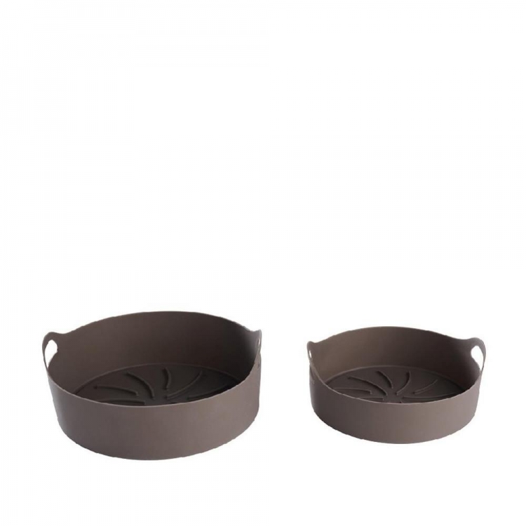 DAY ΑΝΤΙΚΟΛΛΗΤΙΚΟ ΜΠΩΛ ΣΙΛΙΚΟΝΗΣ ΣΕΤ 2 ΓΙΑ AIRFRYER ΣΚOYPO ΓΚΡΙ Σιλικόνη 0.43*0.64*0.18