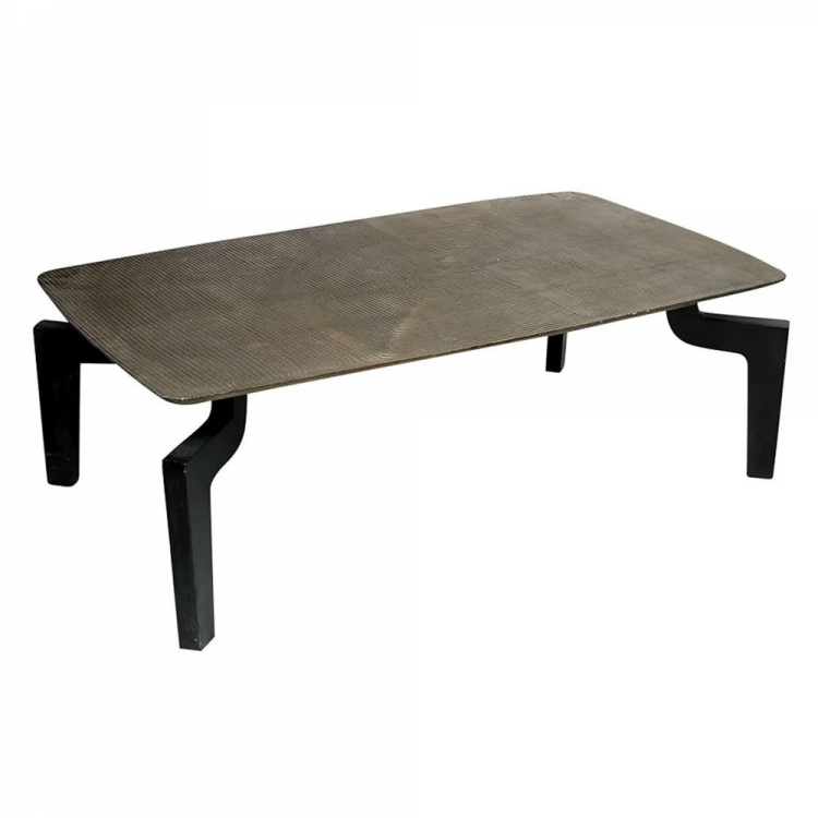 ΤΡΑΠΕΖΑΚΙ ΣΑΛΟΝΙΟΥ ΟΡΘΟΓΩΝΙΟ ΑΛΟΥΜΙΝΙΟΥ ΜΑΥΡΟ ΜΠΡΟΝΖΕ 119 ΕΚ Αλουμίνιο Μ1.19Π0.69Υ0.39