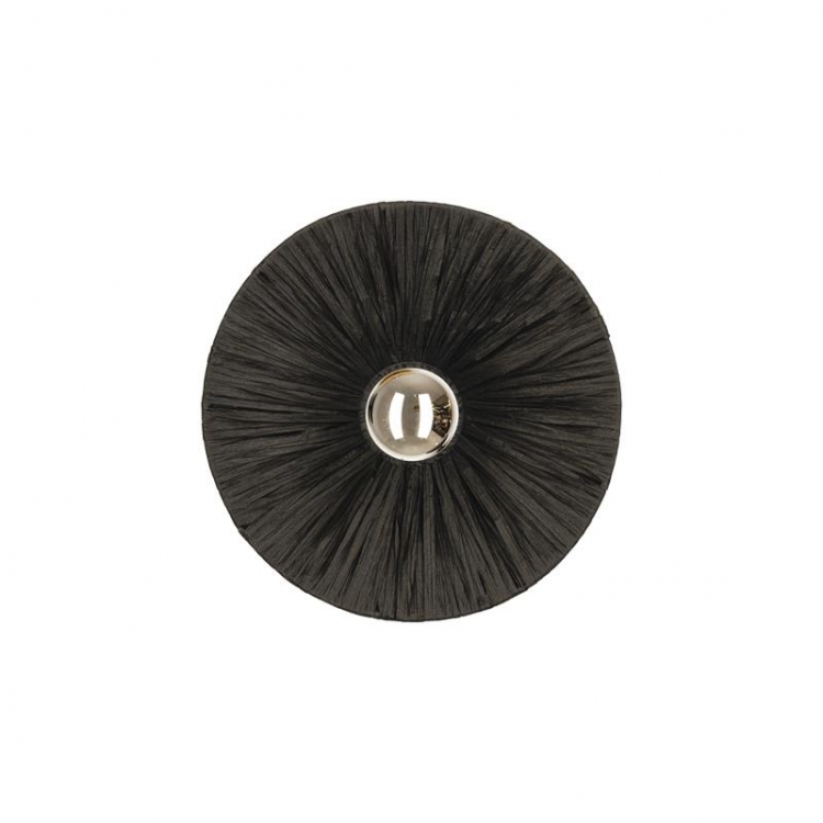 ΑΠΛΙΚΑ ΤΟΙΧΟΥ 1xE27 MAX 20W ΜΕΤΑΛΛΟ - ΜΑΥΡΟ ΡΑΤΑΝ Μέταλλο Φ0.25