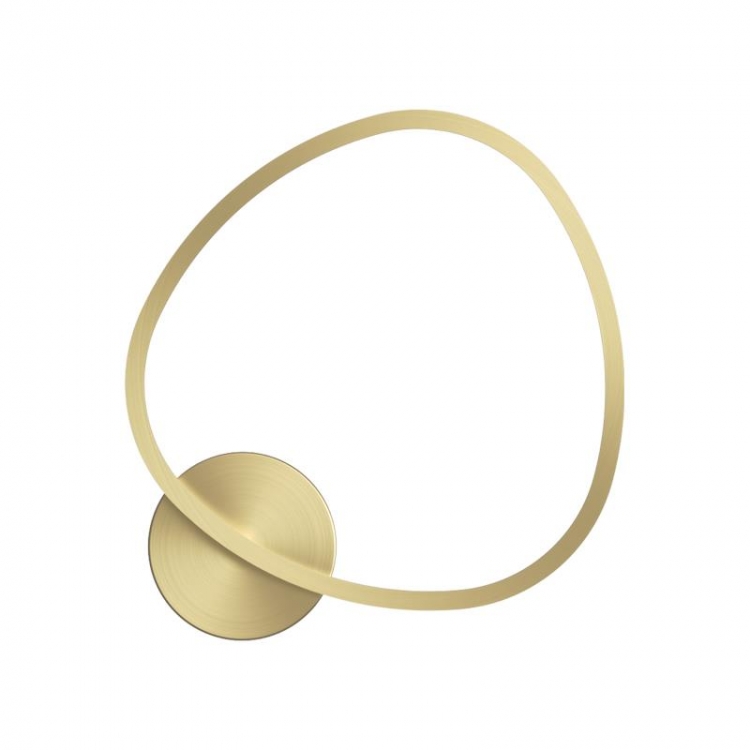 ΑΠΛΙΚΑ ΤΟΙΧΟΥ LED 26W 3000K ΒΟΥΡΤΣΙΣΜΕΝΟ ΧΡΥΣΟ ΜΕΤΑΛΛΟ - ΑΛΟΥΜΙΝΙΟ - ΑΚΡΥΛΙΚΟ Μέταλλο Μ0.056Π0.40Υ0.46