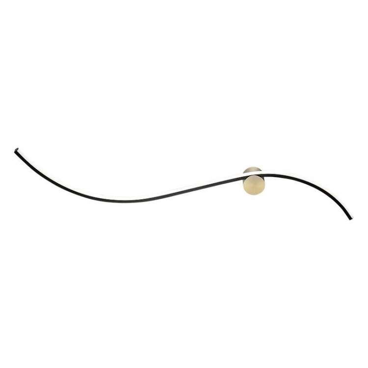 ΑΠΛΙΚΑ LED 19W 3000Κ ΣΑΓΡΕ ΜΑΥΡΟ ΜΑΤ-ΧΡΥΣΟ ΜΑΤ Μέταλλο Μ0.06Π1.02Υ0.20