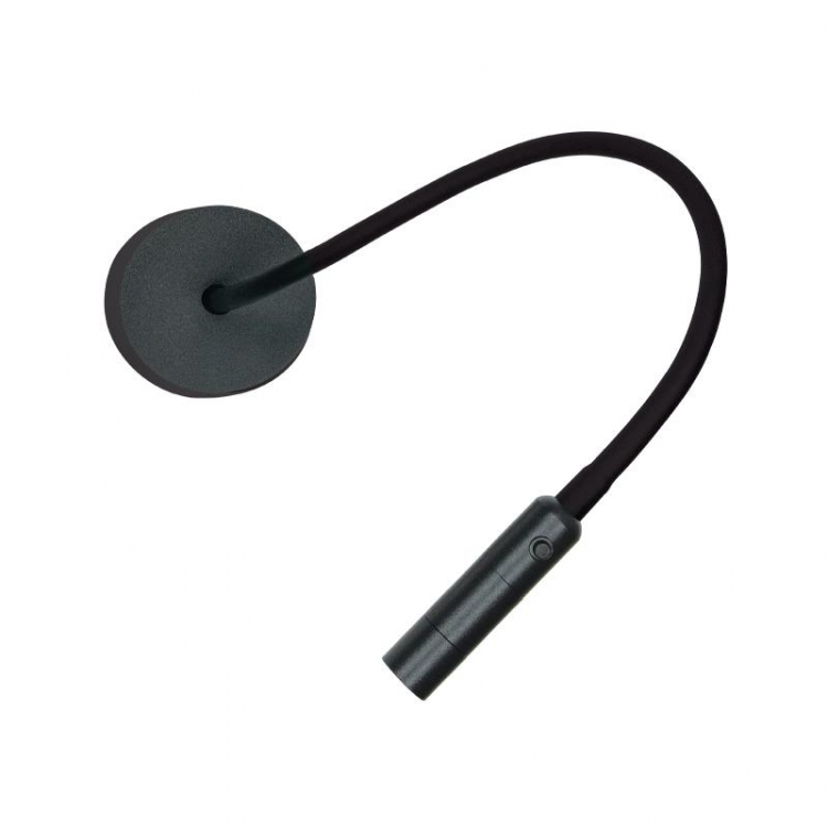 ΦΩΤΙΣΤΙΚΟ ΤΟΙΧΟΥ LED ΑΝΑΓΝΩΣΗΣ 3W 3000K ΣΑΓΡΕ ΜΑΥΡΟ ΜΕΤΑΛΛΟ - ΑΛΟΥΜΙΝΙΟ Μέταλλο Φ0.08*Μ0.20-0.46