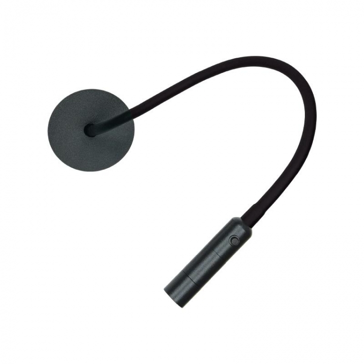 ΦΩΤΙΣΤΙΚΟ ΤΟΙΧΟΥ LED ΑΝΑΓΝΩΣΗΣ ΧΩΝΕΥΤΟ 3W 3000K ΣΑΓΡΕ ΜΑΥΡΟ ΜΕΤΑΛΛΟ - ΑΛΟΥΜΙΝΙΟ Μέταλλο Φ0.07*Μ0.20-0.46