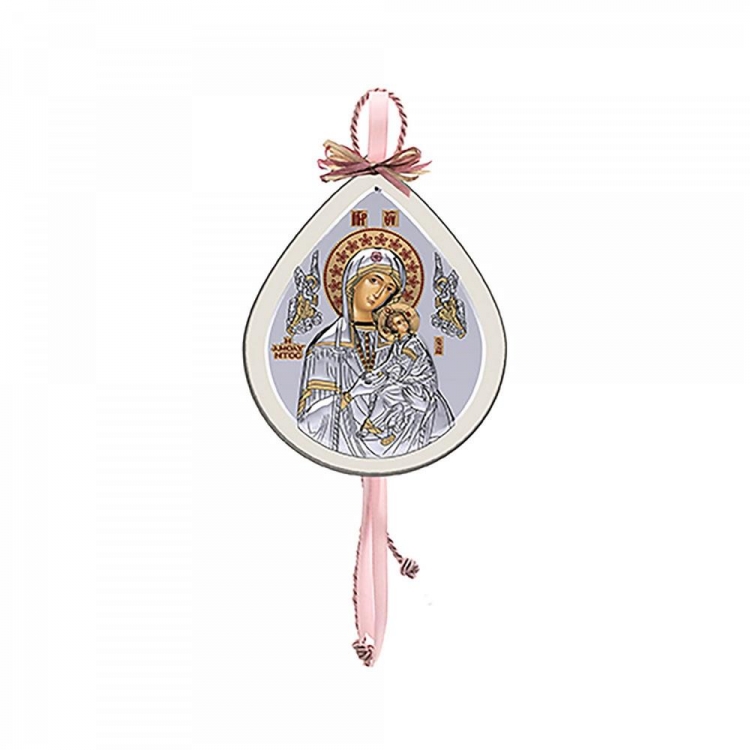 ΕΙΚΟΝΑΚΙ ΚΡΕΜΑΣΤΟ `` ΠΑΝΑΓΙΑ ΑΜΟΛΥΝΤΟΣ`` ΣΕΙΡΑ VIP Y10EK ΑΣΗΜΙ ΛΕΥΚΟ ΞΥΛΟ POZ ΚΟΡΔΕΛΑ Ξύλο M0.075*Y0.10