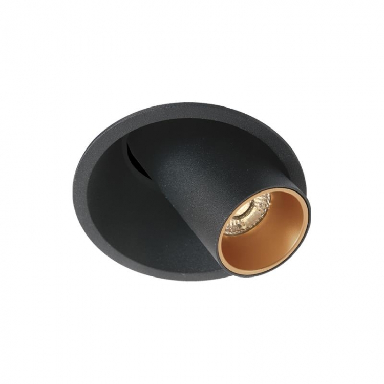 ΧΩΝΕΥΤΟ LED ΣΠΟΤ 9W 2700K-4000K ΣΑΓΡΕ ΜΑΥΡΟ-ΧΡΥΣΟ ΔΑΧΤΥΛΙΔΙ Αλουμίνιο Φ0.09*Υ0.089