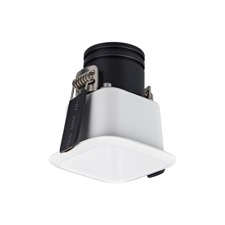 ΧΩΝΕΥΤΟ ΤΕΤΡΑΓΩΝΟ ΣΠΟΤ LED 5W 3000K IP54 ΣΑΓΡΕ ΛΕΥΚΟ Αλουμίνιο Μ0.046Π0.046Υ0.055