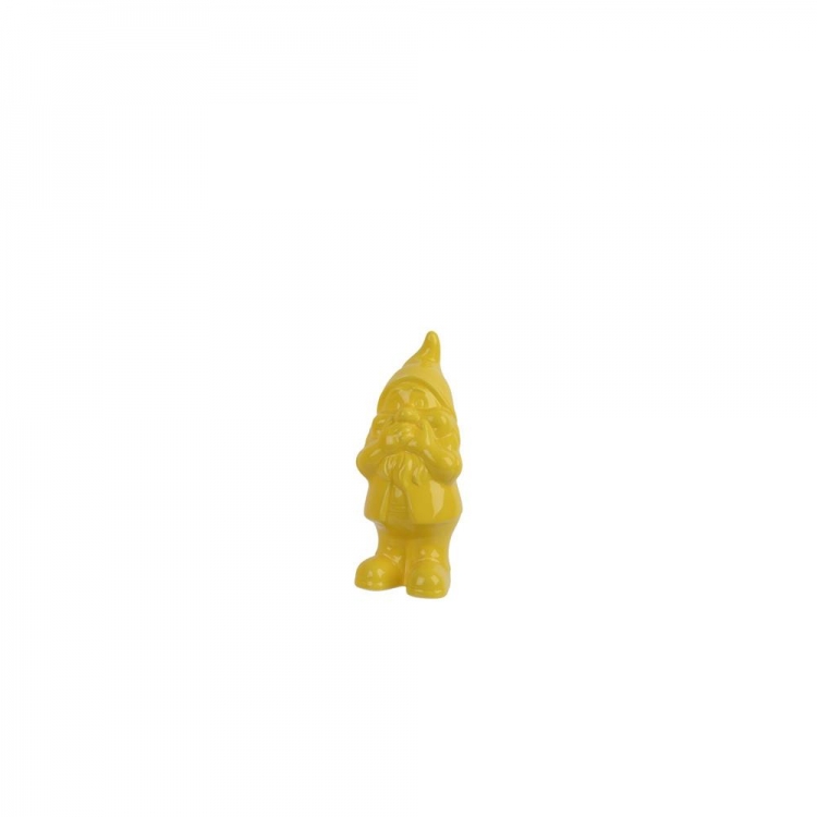 ΚΙΤΡΙΝΟΣ ΓΥΑΛΙΣΤΕΡΟΣ ΝΑΝΟΣ ΑΠΟ ΔΟΛΟΜΙΤΗ ΜΕ ΤΑ ΧΕΡΙΑ ΣΤO ΣΤΟΜΑ DECORIS Δολομίτης Μ0.102Π0.095Υ0.25