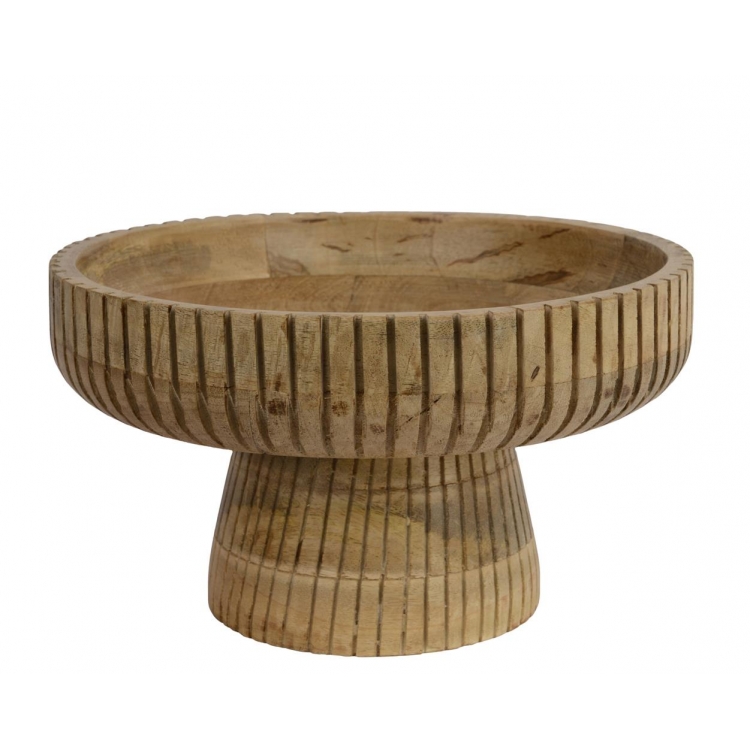 ΦΡΟΥΤΙΕΡΑ ΜΕ ΠΟΔΙ ΑΠΟ ΞΥΛΟ ΜΑΝΓΚΟ KAEMINGK Ξύλο Φ0.29*Υ0.17