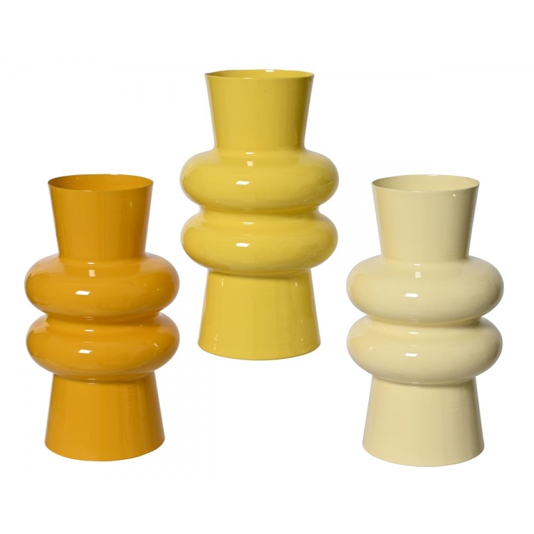 ΜΕΤΑΛΛΙΚΟ ΒΑΖΟ ΣΕ 3  ΧΡΩΜΑΤΑ DECORIS Μέταλλο Φ0.26*Υ0.15