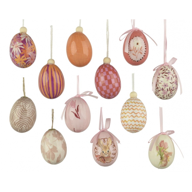 ΣΥΝΘΕΤΙΚΟ ΚΡΕΜΑΣΤΟ ΓΥΑΛΙΣΤΕΡΟ ΑΥΓΟ ΣΕ 12 ΣΧΕΔΙΑ DECORIS Συνθετικό Φ0.04*Υ0.06