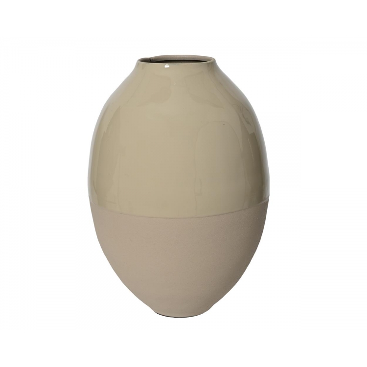 ΜΠΕΖ ΜΕΤΑΛΛΙΚΟ ΒΑΖΟ ΜΕ ΣΜΑΛΤΟ ΚΑΙ ΗΛΕΚΤΡΟΣΤΑΤΙΚΗ ΒΑΦΗ Υ37ΕΚ DECORIS Μέταλλο Φ0.25*Υ0.37