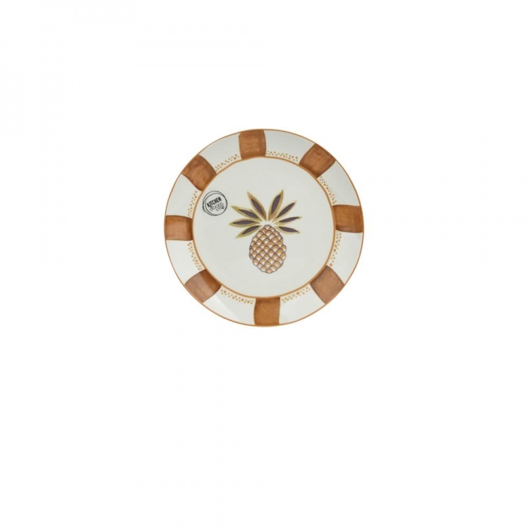 ΠΙΑΤΟ ΠΡΩΙΝΟΥ ΠΟΡΣΕΛΑΝΗΣ ΜΕ ΡΙΓΕΣ ΚΑΙ ΣΧΕΔΙΟ ΦΟΙΝΙΚΑΣ KAEMINGK Πορσελάνη Φ0.182