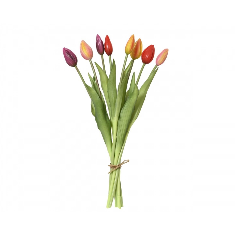 ΜΠΟΥΚΕΤΟ ΜΕ ΤΟΥΛΙΠΕΣ ΑΝΘΙΣΜΕΝΕΣ ΑΝΟΜΟΙΟΜΟΡΦΑ ΣΤΑ ΧΡΩΜΑΤΑ ΤΟΥ ΚΑΛΟΚΑΙΡΙΟΥ EVERLANDS Συνθετικό Φ0.13*Υ0.39