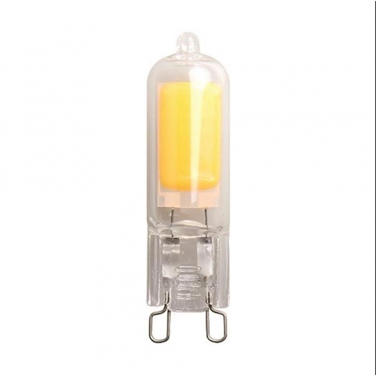 ΛΑΜΠΑ LED COG 2W 250lm G9 4000K 220-240V ΓΥΑΛΙΝΗ PLUS Γυαλί DIAMETROS 13*3mm