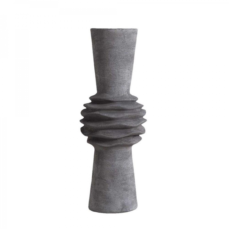 ΒΑΖΟ ΚΕΡΑΜIKO. ΓΚΡΙ 18X18X47,5ΕΚ Κεραμικό Φ0.18*Υ0.475