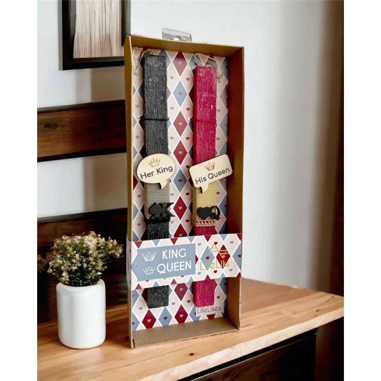 ΛΑΜΠΑΔΑ ΓΙΑ ΖΕΥΓΑΡΙΑ KING-QUEEN ΣΕΤ ΤΩΝ 2 Αρωματικό Κερί M0.12*Y0.28