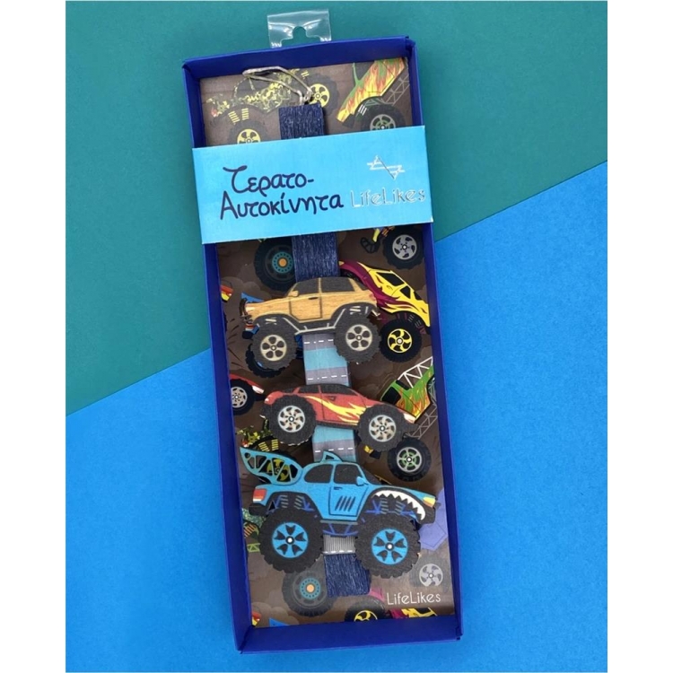 ΛΑΜΠΑΔΑ ΤΕΡΑΤΟ-ΑΥΤΟΚΙΝΗΤΑ ΣΕ ΚΟΥΤΙ Αρωματικό Κερί M0.11*Y0.28