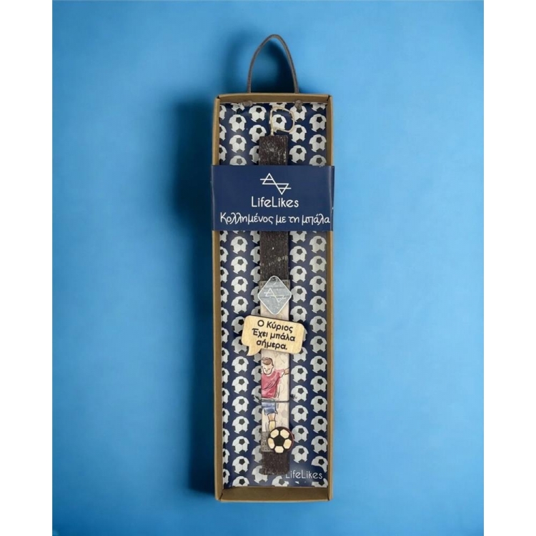 ΛΑΜΠΑΔΑ ΚΟΛΛΗΜΕΝΟΣ ΜΕ ΤΗΝ ΜΠΑΛΑ Αρωματικό Κερί M0.09*Y0.29