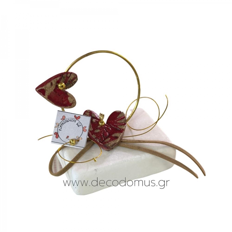 ΜΕΤΑΛΛΙΚΟΣ ΚΥΚΛΟΣ ΜΕ ΚΕΡΑΜΙΚΕΣ ΚΑΡΔΙΕΣ ΜΙΚΡΟΣ ΣΕ ΜΑΡΜΑΡΙΝΗ ΒΑΣΗ Μέταλλο Μ0.07Π0.05Υ0.07