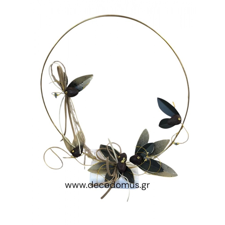 ΜΕΤΑΛΛΙΚΟΣ ΚΥΚΛΟΣ ΜΕ ΚΕΡΑΜΙΚΕΣ ΕΛΙΕΣ ΓΙΓΑΣ ΣΕ ΜΑΡΜΑΡΙΝΗ ΒΑΣΗ Μέταλλο Μ0.20Π0.05Υ0.23