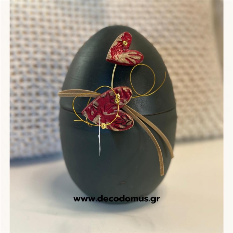 ΚΕΡΑΜΙΚΟ ΑΝΟΙΓΟΜΕΝΟ ΑΥΓΟ ΜΕ ΚΕΡΑΜΙΚΕΣ ΚΑΡΔΙΕΣ  LARGE Κεραμικό Φ0.11*Υ0.16