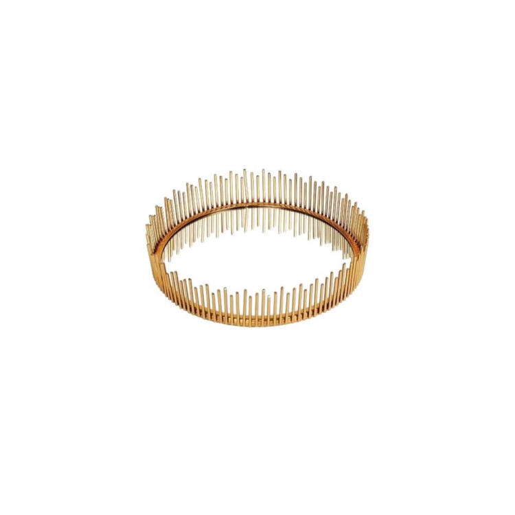 ΔΙΣΚΟΣ ΜΕ ΚΑΘΡΕΦΤΗ ΧΡΥΣΟΣ ``ΑΚΤΙΝΕΣ`` LARGE Μέταλλο Φ0.30*Υ0.06