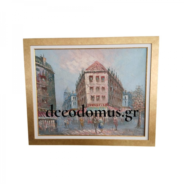 ``ΔΡΟΜΟΣ ΣΤΟ ΠΑΡΙΣΙ`` ΛΑΔΙ ΣΕ ΚΑΜΒΑ ΜΕ ΧΡΥΣΗ ΞΥΛΙΝΗ ΚΟΡΝΙΖΑ Ξύλο 0.59*0.49