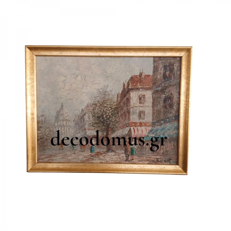 ``SACRE COEUR`` ΛΑΔΙ ΣΕ ΚΑΜΒΑ ΜΕ ΧΡΥΣΗ ΞΥΛΙΝΗ ΚΟΡΝΙΖΑ Ξύλο 0.44*0.35