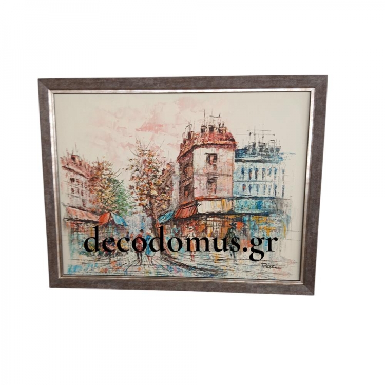 ``ΜΟΝΜΑΡΤΗ`` ΛΑΔΙ ΣΕ ΚΑΜΒΑ ΜΕ ΓΚΡΙ-ΑΣΗΜΙ ΚΟΡΝΙΖΑ Ξύλο 0.43*0.34