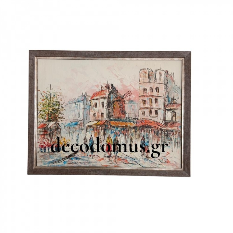 ``MOULIN ROUGE`` ΛΑΔΙ ΣΕ ΚΑΜΒΑ ΜΕ ΓΚΡΙ-ΑΣΗΜΙ ΚΟΡΝΙΖΑ Ξύλο 0.43*0.34